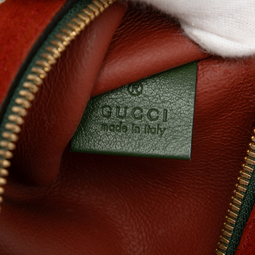 Pre-Loved Gucci Suede Rajah Pouch - Picture 5 of 6